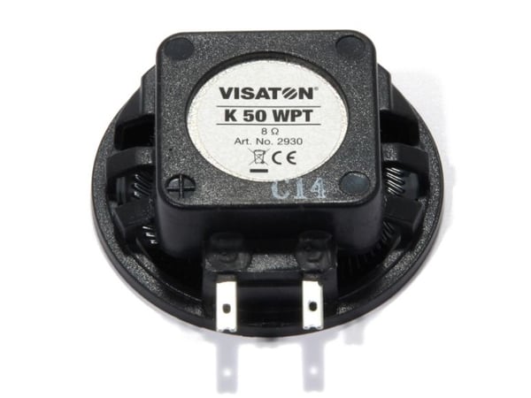Visaton K 50 WPT, 2 W, Rund, 3 W, 8 O, 180 - 17000 Hz, Svart