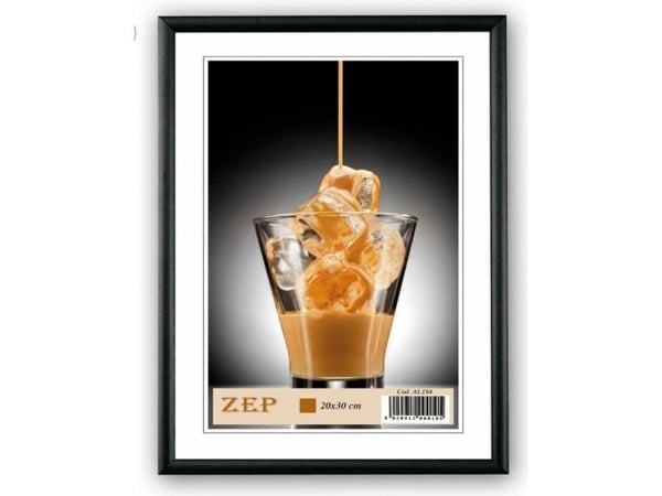 ZEP AL1B1, Sort, Enkel bilderamme, 10 x 15 cm, Rektangulær