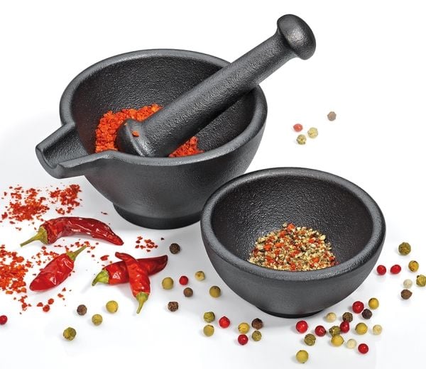 Zassenhaus 076073, Salt- og pepperkvern, Svart, Støpejern, 100 mm, 1,54 kg, 6 cm