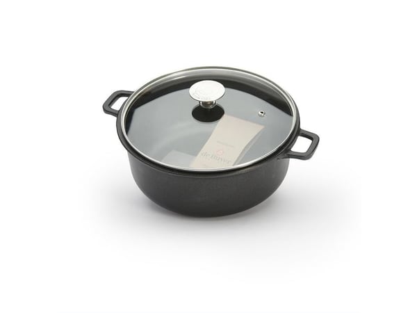 de Buyer Choc Extreme - Gryte med dekke - 28 cm - ikke-klebende - rund