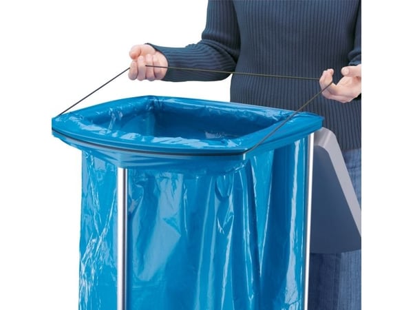 Hailo ProfiLine WS 120 0912-110 - Søppelbøttestativ - flipp-lokk - aluminium, plast