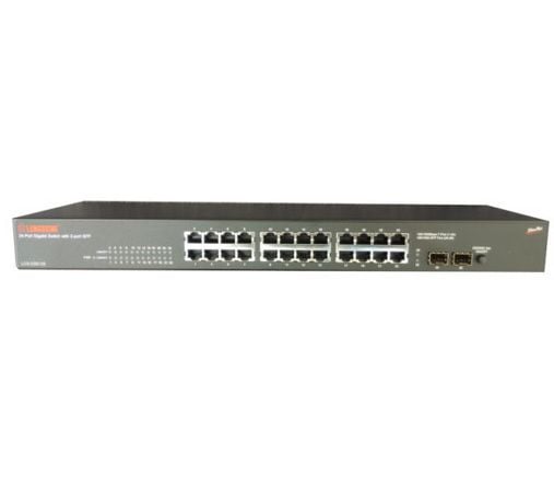 Longshine LCS-GS9126 - Switch - 24 x 10/100/1000 + 2 x SFP - rackmonterbar