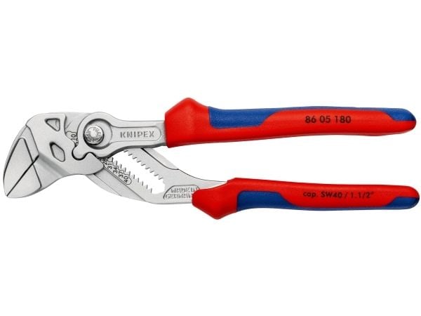 KNIPEX - Tunge- og spaltetang - 180 mm - maks. åpning: 40 mm