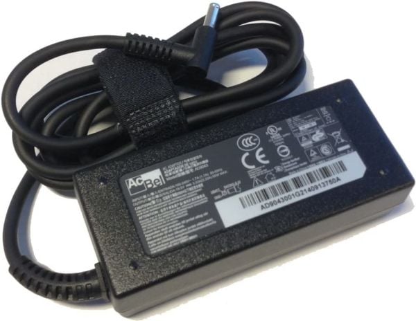 HP AC Adapter 65W Smart, Laptop, 110 - 240 V, 65 W, 19.5 V, AC-to-DC, Sort