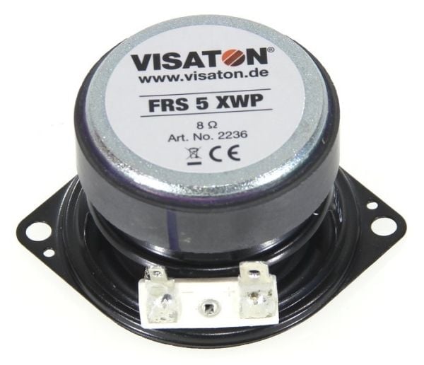 Visaton FRS 5 XWP, komplett høyttalerdriver, 5 W, oval, 8 W, 8 ohm (O), 120 - 20000 Hz