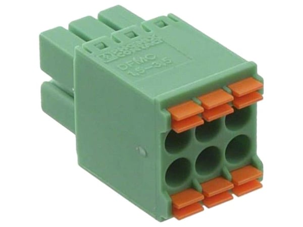 Teltonika - Strøm-konnektor - 2x3-nastainen liitin - 300 V - 8 A