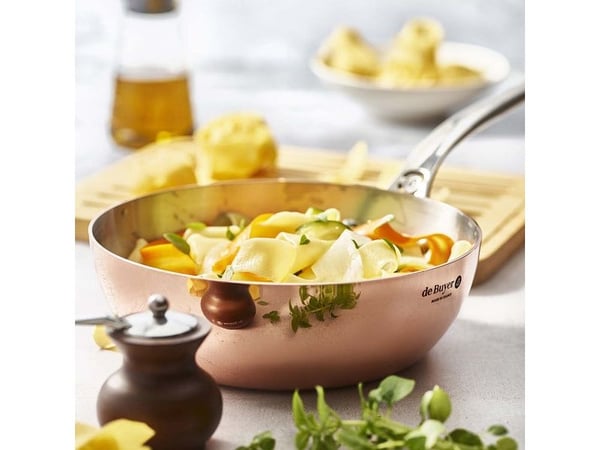 de Buyer Prima Matera, Rund, Sautépanne, Kobberfarge, Rustfritt stål, Kobber, Rustfritt stål, 3,12 L