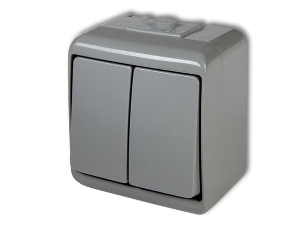 Karlik 10WHE-2L, Trykknapkontakt, IP54, 250 V, 10 A