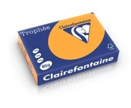 Clairefontaine 1878C, Laser-/Inkjet-utskrift, A4 (210x297 mm), 500 ark, 80 g/m², Oransje, Forest Stewardship Council (FSC) Clairefontaine 1878C, Laser-/Inkjet-utskrift, A4 (210x297 mm), 500 ark, 80 g/m², Oransje, Forest Stewardship Council (FSC)