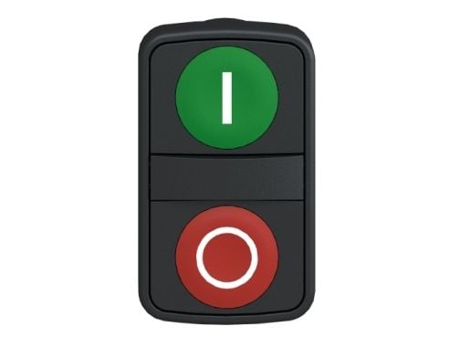 Schneider Electric ZB5, Nappi, Vihreä, IP66, IK03, 23 g, 26 g
