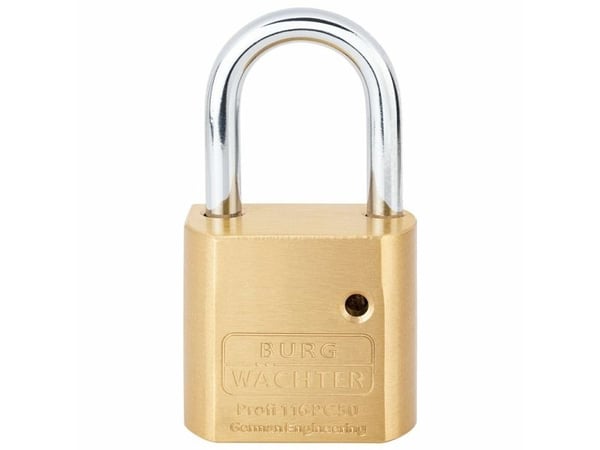 BURG-WÄCHTER Profi 116 PC 50, Nøkkellås, Messing, Messing, Herdet stål, 5,11 cm, 2,74 cm