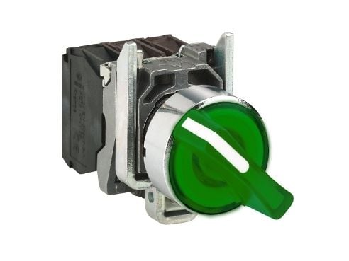 Schneider Electric XB4, Vihreä, IP66, IK06, 109 g, 34 mm, 53 mm