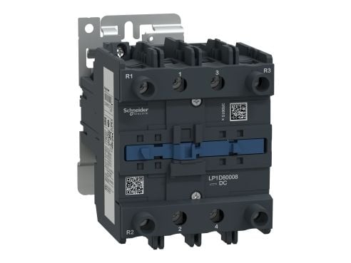 Tehokontaktori 125A 4P 2Z 2R 220V DC TeSys D LP1D80008MD LP1D80008MD