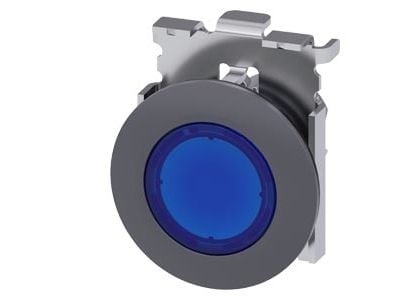 Siemens 3SU10610JD500AA0, IP66, IP67, IP69K, Blå, Grå, EAC UL, 38 mm, 38 mm, 62,1 g