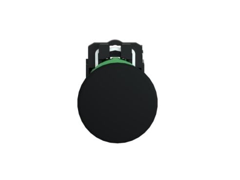 Harmony rupikonnapainike, jossa Ø40 mm:n rupikonnapää, musta väri, jousipalautuksella 1xNO, XB5AC21