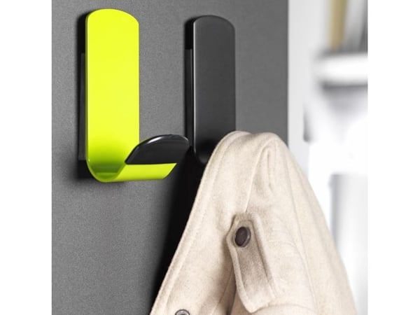 Unilux Steely, Innendørs, Knagg, Sort, Polyvinylklorid (PVC), Stål, Magnet, 12 kg