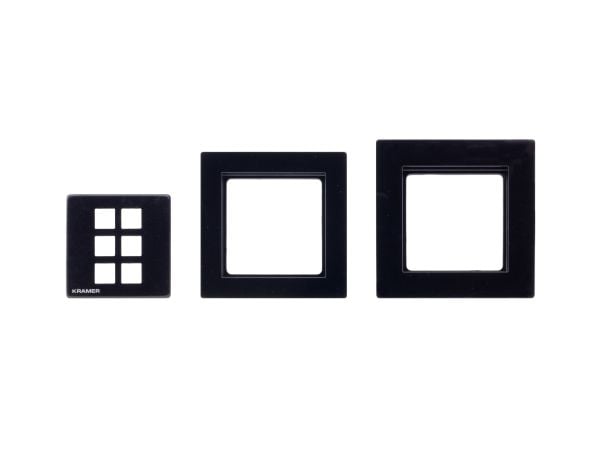 Kramer RC-206/RC-306 EU PANEL SET - Frontplate for tastegruppe - svart