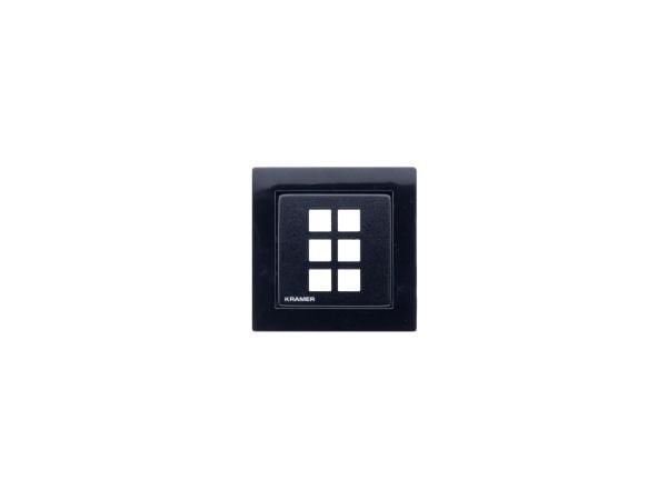 Kramer RC-206/RC-306 EU PANEL SET - Frontplate for tastegruppe - svart
