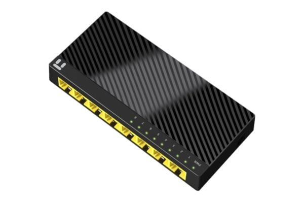 Switch Netis Netis System ST3108GC nettverkslenker Ustyrt Gigabit Ethernet (10/100/1000) Svart