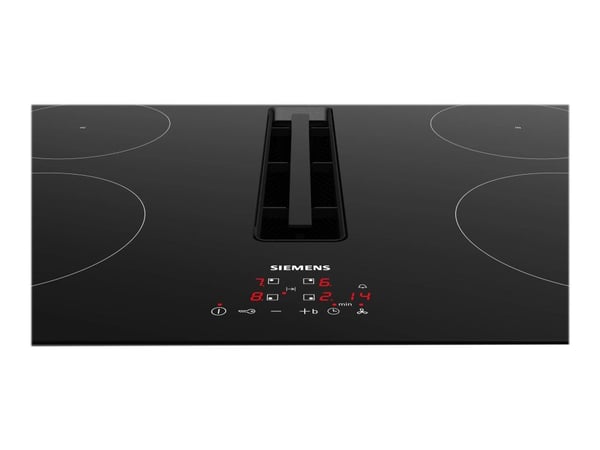 Siemens iQ300 EH811BE15E - Induksjonskomfyrtopp - 4 plater - Nisje - bredde: 75 cm - dybde: 49 cm - Klasse B - uten ramme - svart med fallvinduttre...