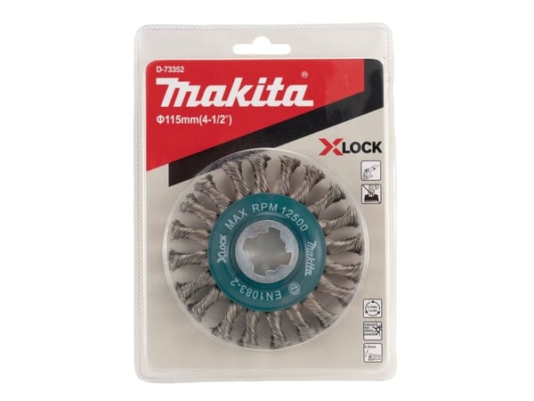 Makita D-73352, Slipebørste, 12500 RPM, Blå, Flerfarget, Rund, 11,5 cm, 1 stykker