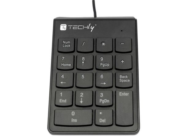 Techly IDATA KP-BLKTY, USB, 18, Bärbar dator/PC, 1,3 m, Svart
