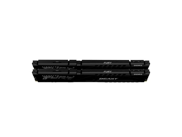 Kingston FURY Beast - DDR5 - sett - 32 GB: 2 x 16 GB - DIMM 288-pin - 5600 MT/s / PC5-44800 - CL36 - 1.25 V - ikke-bufret - on-die ECC - svart