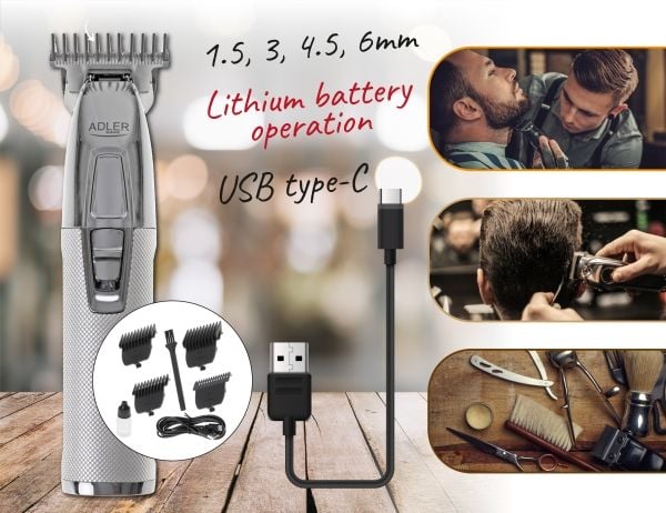 Adler AD 2836s trimmer – profesjonell – USB