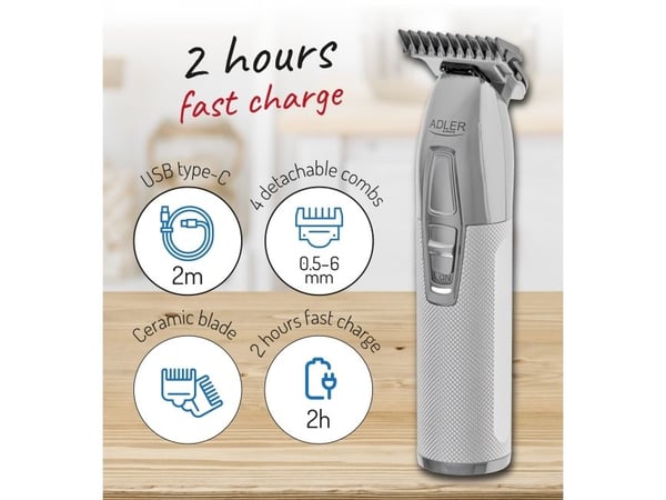 Adler AD 2836s trimmer – profesjonell – USB