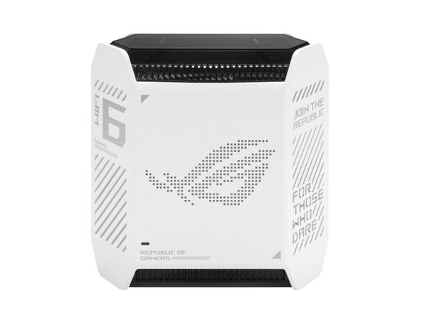 ASUS ROG Rapture GT6 - Wi-Fi-system - (ruter) - inntil 270 kvm - maske 1GbE, 2.5GbE - Wi-Fi 6 - Dobbeltbånd