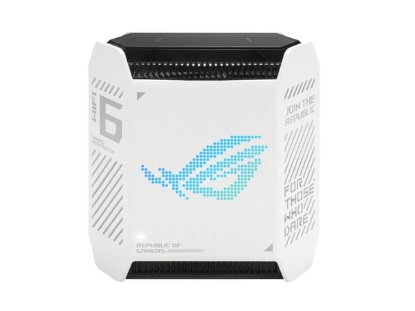 ASUS ROG Rapture GT6 - Wi-Fi-system - (ruter) - inntil 270 kvm - maske 1GbE, 2.5GbE - Wi-Fi 6 - Dobbeltbånd