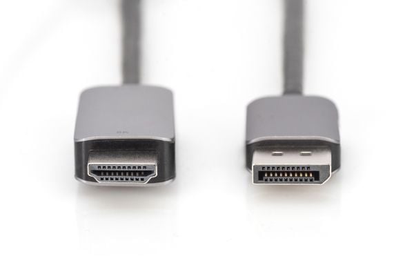 DIGITUS - Video adapter - DisplayPort hann til HDMI hann - 1.8 m - dobbeltisolert - svart