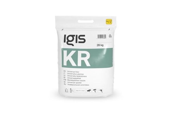 Universalsparkel Igis KR for sprøyting/rulling, hvit 28 kg