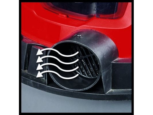 Einhell TC-VC 18/15 Li-Solo, Trommelvakuum, Tørr & våt, Støv pose, 15 l, 72 dB, Sort, Rød - SOLO