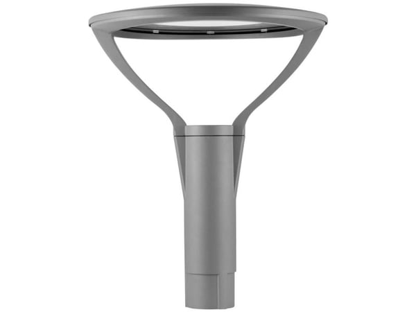 OPPLE Lighting LEDPostTop-P 33W-3000-W, Utendørs bakkebelysning, Grå, Aluminium, Polykarbonat (PC), Herdet glass, IP66, Gate, I