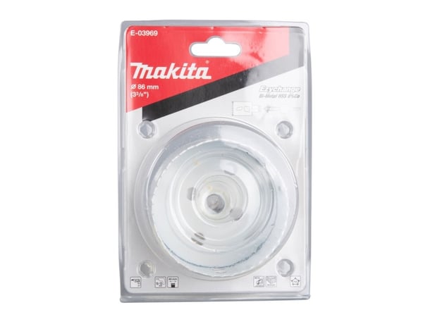 Makita E-03969, Enkel, borr, stål, aluminium, plast, trä, rostfritt stål, vit, bimetall, 4,4 cm