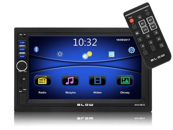 Blow AVH-9810 - Digital mottagare - display - 7" - pekskärm - inbyggd enhet - Dubbel-DIN - 50 W x 4
