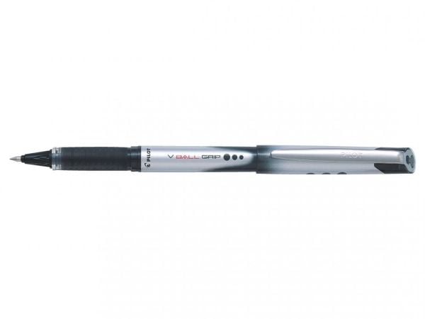 Pilot V-Ball Grip 07, Musta, Musta, 0,7 mm, 0,4 mm