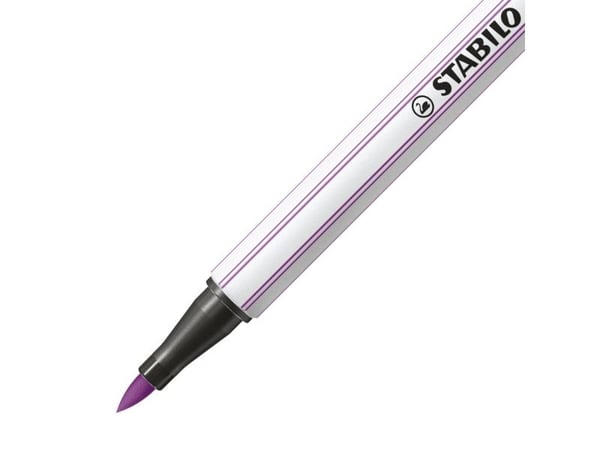 STABILO Pen 68 brush ARTY, 30 väriä, Valikoidut värit, Harjaspää, Kuitu, Valikoidut värit, Kahdeksankulmainen
