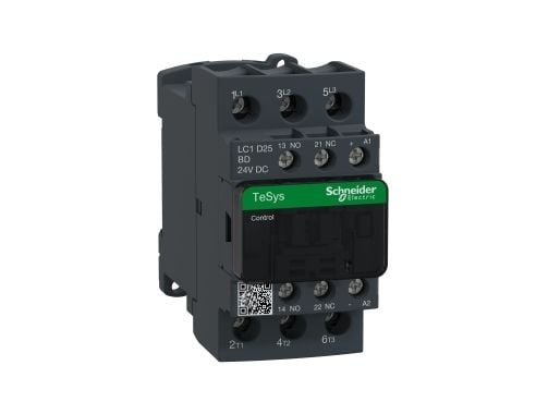 SCHNEIDER ELECTRIC Kytkin 11kW, 400V AC, 25A AC3, 3-napainen, 1NO+1NC, ohjausjännite 24V DC