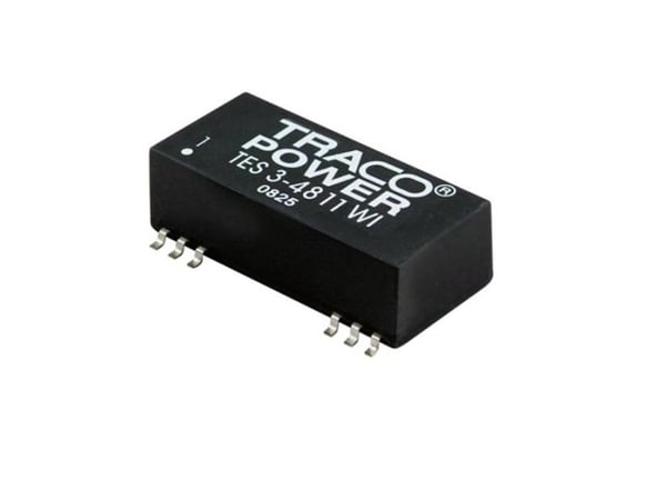 TracoPower TES 3-4823WI DC/DC-muunnin, SMD 48 V/DC 15 V/DC, -15 V/DC 100 mA 3 W Lähtöjen määrä: 2 x
