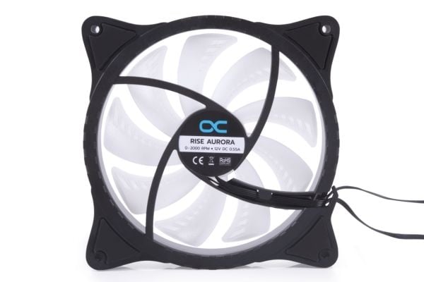 Alphacool Rise Aurora PWM-vifte - 140 mm, svart