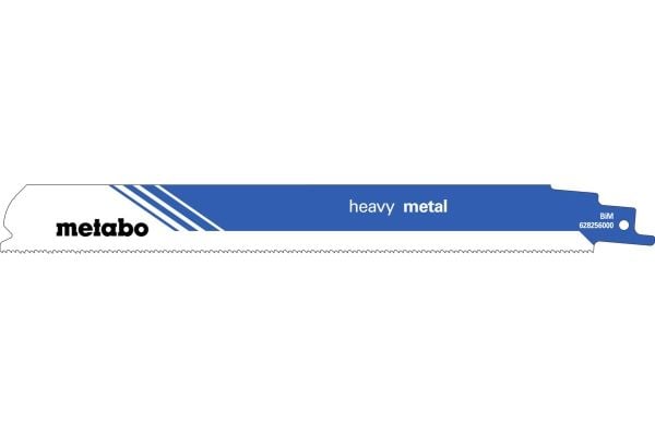 Metabo 628256000, Sabelsagblad, Rør, Profil, Blad metall (tykk), Bimetall, Blå, Hvit, 22,5 cm, 1,4 mm