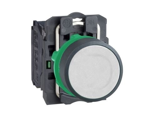 Schneider Electric XB5, Nappi, Valkoinen, XB5, IP66, IK03, Luokan II