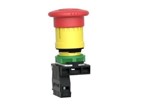 Schneider Electric XB5, Nappi, IP66, IK03, Luokan II, 40 mm, 82 mm