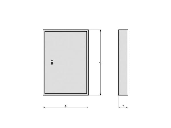 BASI SS 100 PZ, Stål, Grå, 100 krok(er), 1 stk, 380 x 80 x 550 mm, 6,22 kg