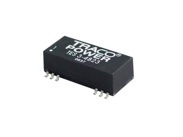 TracoPower TES 3-1223 DC/DC-muunnin, SMD 12 V/DC 15 V/DC, -15 V/DC 100 mA 3 W Lähtöjen määrä: 2 x
