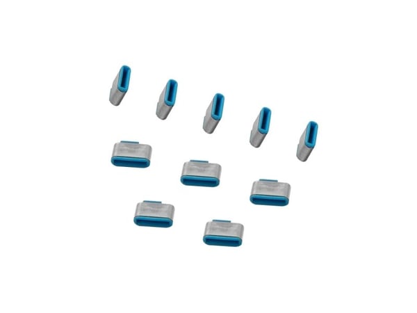 LogiLink AU0053, Portblokker, USB Type-C, Blå, 10 stykker, Polybag