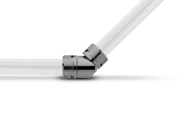 EK Water Blocks EK-Quantum Torque Static FF 45°, Montering Sett, Messing, Grå, 1/4", 45°, 20,5 mm
