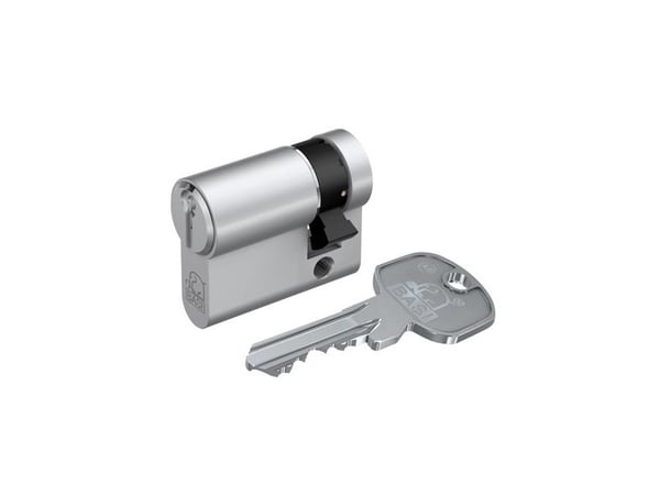BASI 5021-0000-0034, Europrofilsylinder, Kromfarge, 3 stykker, 168 g, 1,5 cm